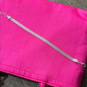 Elegant Sterling Silver Chain Bracelet